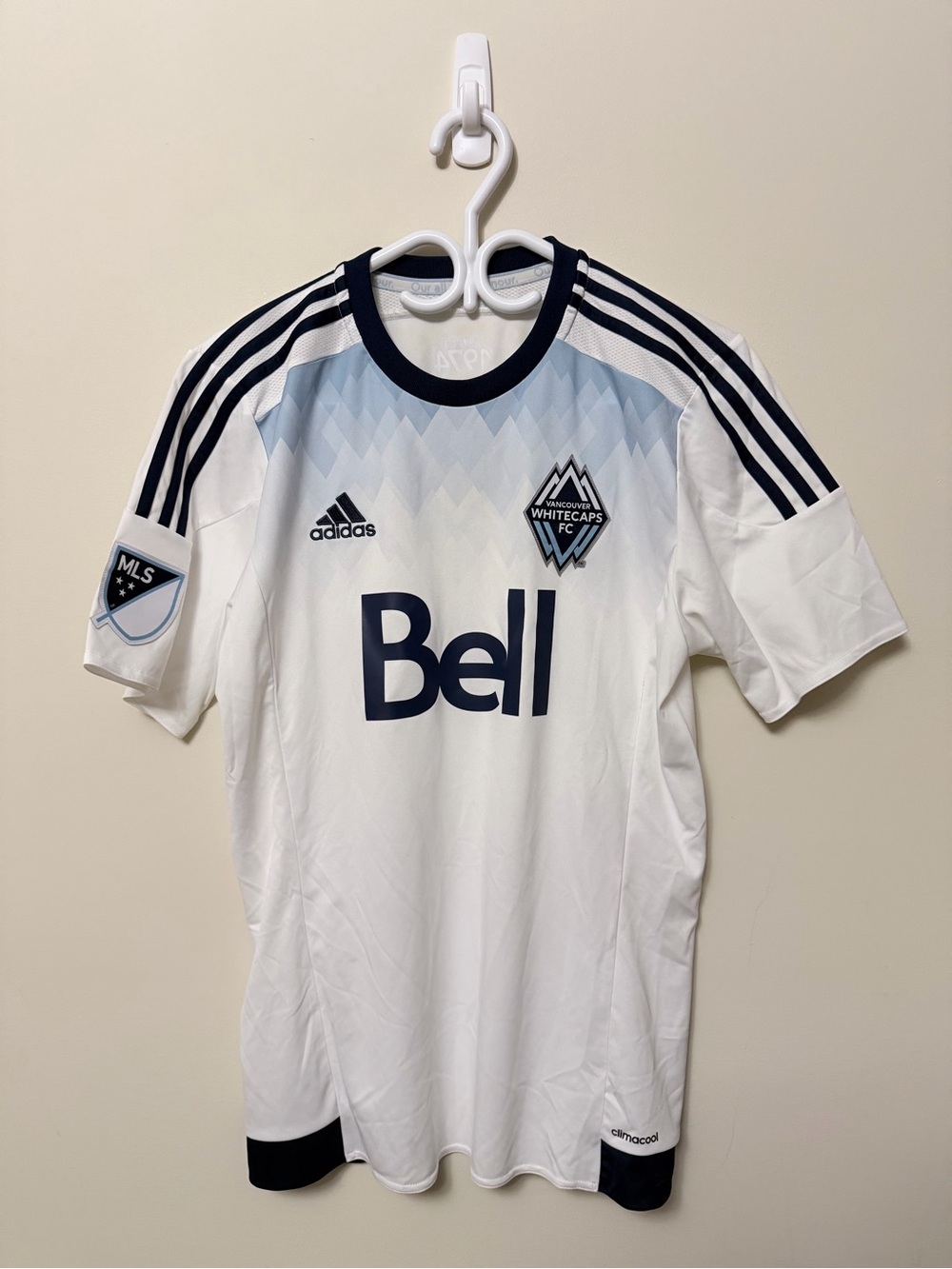 2016 Adidas Vancouver Whitecaps FC Bell Home Jersey - White/Navy